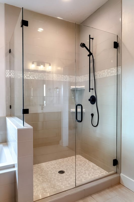 Modern Shower with Built-In Niche